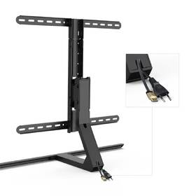 Stojan pre TV Hama Design, stolný, nastaviteľný, pre uhlopriečky 32"-65", nosnosť 40 kg čierny

 obrázok produktu 8 z 12