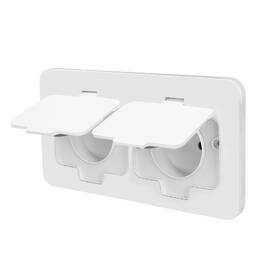 Zásuvka Solight IP55, dvojitá, vstavaná, podlahová, obdĺžniková biela

 obrázok produktu 2 z 10
