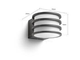 Svietidlo vonkajšie Philips Lucca Hue wall lantern A60 WCA 

 obrázok produktu 3 z 3