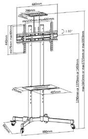 Stojan pre TV STELL SOS 4000, pre uhlopriečky 40" až 70", nosnosť 70 kg čierny

 obrázok produktu 6 z 6