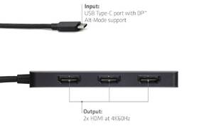 USB Hub Club3D USB-C na 3xHDMI, Single: 8K30Hz, Triple: 4K60Hz čierny

 obrázok produktu 2 z 2