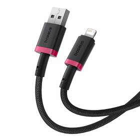 Kábel Baseus Dura USB/Lightning, 2.4A, 2m čierny/červený

 obrázok produktu 3 z 16
