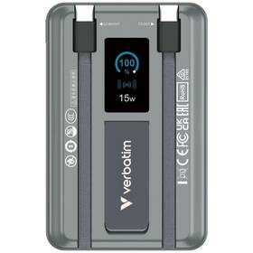 Powerbank Verbatim magnetická, bezdrôtová Charge 'n' Go C+C, displej, 10000 mAh sivá

 obrázok produktu 2 z 8