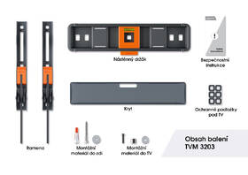 Držiak na TV Vogel’s TVM 3203 pevný, pre uhlopriečky 19" až 50", nosnosť 30 kg čierny

 obrázok produktu 6 z 9