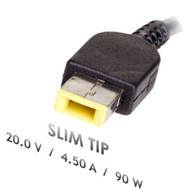 Sieťový adaptér Akyga pre notebook 20V/4.5A/90W Slim Tip pre Lenovo 

 obrázok produktu 2 z 5