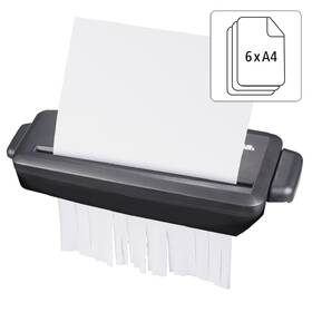 Skartovač Hama Mini S6, priamy rez, 6 listov, stupeň utajenia P-1 

 obrázok produktu 3 z 8