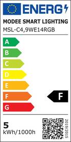 Inteligentná žiarovka Modee MSL-C 4,9W E14 RGB 

 obrázok produktu 2 z 2