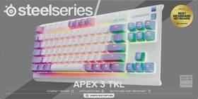 Klávesnica SteelSeries Apex 3 TKL Amethyst, US layout biela/fialová

 obrázok produktu 8 z 8