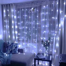 Vianočné osvetlenie ColorWay vnútorné, 300 LED, 3× 3m, 220–240V AC, studená biela 

 obrázok produktu 13 z 18