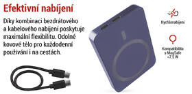 Powerbank EMOS WI 522, 5 000 mAh, 20 W+Wireless modrý

 obrázok produktu 16 z 19