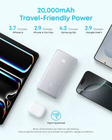 Powerbank Anker Anker Zolo 20000mAh, 22,5W s káblom USB-C biely

 obrázok produktu 2 z 5