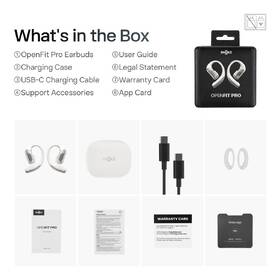 Slúchadlá Shokz OpenFit PRO, Bluetooth biela

 obrázok produktu 4 z 5