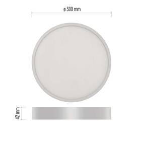 LED stropné svietidlo EMOS Nexxo 28,5W, 30cm, 2700lm, neutrálna biela biele

 obrázok produktu 1 z 4