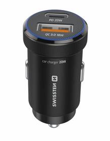 Adaptér do auta Swissten USB-C PD + USB-A, 20W + USB-C kábel 1m čierny

 obrázok produktu 1 z 3