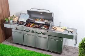 Gril záhradný plynový G21 Nevada BBQ kuchyňa Premium Line, 8  horákov 

 obrázok produktu 12 z 17