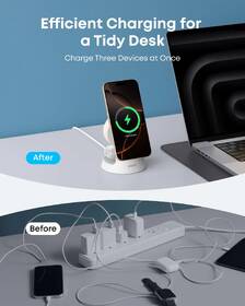 Bezdrôtová nabíjačka Anker MagGo 3v1 Dock Stand 15W biela

 obrázok produktu 6 z 7
