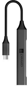 USB Hub Connect IT USB-C (1xUSB-A 3.0, 3xUSB-A 2.0) sivý

 obrázok produktu 1 z 5