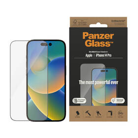 Tvrdené sklo PanzerGlass na Apple iPhone 14 Pro s inštalačným rámčekom 

 obrázok produktu 3 z 5