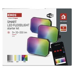 Reflektor EMOS GoSmart, 14 W, Start sada RGB (3 ks) čierny

 obrázok produktu 6 z 8