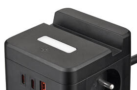 Kábel predlžovací Viking YC23HB, 2x zásuvka, 1x USB-A, 2x USB-C, svetlo, vypínač, stojan, 1,4m čierny

 obrázok produktu 3 z 5