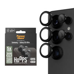 Ochranné sklo šošovky fotoaparátu PanzerGlass HoOps Ceramic na Samsung Galaxy S25 Ultra čierne

 obrázok produktu 2 z 8