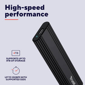 Externý rámček Trust M.2 SSD, USB-C 3.2 Gen2, M.2 2280 čierny

 obrázok produktu 15 z 19
