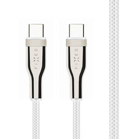 Kábel FIXED USB-C/USB-C s podporou PD, 100W, 1,2m biely

 obrázok produktu 2 z 7