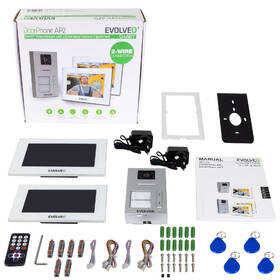 Dverný videotelefón Evolveo EVOLVEO DoorPhone AP2-2 drôtový, pre dva byty s aplikáciou biely

 obrázok produktu 7 z 8