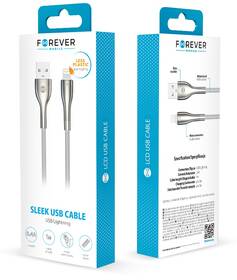 Kábel Forever Sleek USB/Lightning, 2,4 A, 1 m biely

 obrázok produktu 1 z 1