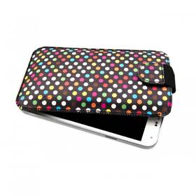 Puzdro na mobil flipové FIXED Soft Slim Elements 3XL (vhodné na 5") - rainbow dots 

 obrázok produktu 2 z 2