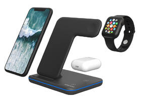 Bezdrôtová nabíjačka Canyon 3v1 pre telefón, Apple Watch, Airpods čierna

 obrázok produktu 1 z 4