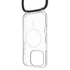 Kryt na mobil FIXED MagPure Neck s čiernou šnúrkou na krk na Apple iPhone 16 Pro priehľadný

 obrázok produktu 1 z 1