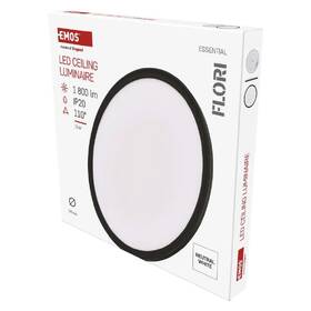 LED stropné svietidlo EMOS FLORI, kruh 30cm, 18W, 1800lm, neutrálna biela čierne

 obrázok produktu 2 z 4