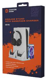 Dokovacia stanica Canyon S-51, RGB - PS5 Slim/PS5 Pro biela

 obrázok produktu 10 z 10