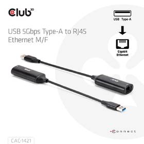 Adaptér Club3D USB-A / RJ45, 5Gb, M/F, 24cm čierna

 obrázok produktu 3 z 3