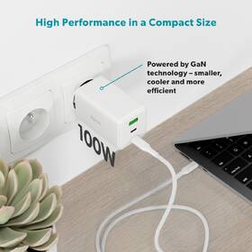 Nabíjačka do siete Epico UltraBoost GaN 100W 2xUSB-C/1xUSB-A biela

 obrázok produktu 4 z 6