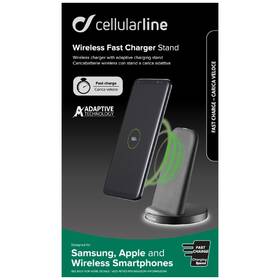 Nabíjací stojan CellularLine Wireless Fast Charger Stand, s funkcí rychlonabíjení čierny

 obrázok produktu 4 z 4