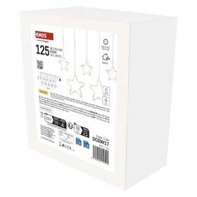 LED reťaz EMOS 125 WINDOW STARS, IP44, WW priehľadný

 obrázok produktu 4 z 5