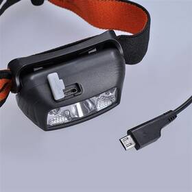 Čelovka Solight 150 + 100 lm, biele a červené svetlo, Li-ion, USB 

 obrázok produktu 4 z 5