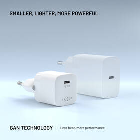 Nabíjačka do siete FIXED Mini GaN, PD 30W, 1xUSB-C + USB-C/USB-C kabel, 1,2m biela

 obrázok produktu 5 z 10