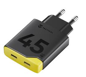 Nabíjačka do siete Tactical Minimi GaN 45W, 2×USB-C čierna/žltá

 obrázok produktu 2 z 5