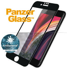 Tvrdené sklo PanzerGlass Edge-to-Edge Antibacterial na Apple iPhone 6/6s/7/8/SE (2020/22) čierne

 obrázok produktu 1 z 2