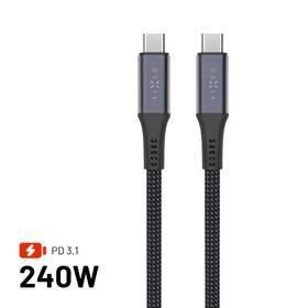 Kábel FIXED USB-C/USB-C, PD 3.1, 240W, 2 m sivý

 obrázok produktu 1 z 10