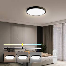 LED stropné svietidlo IMMAX NEO LITE SEMPLICI SMART, 40cm, 36W, 2736 lm, s podporou BEACON, Wi-Fi, TUYA čierne

 obrázok produktu 7 z 8