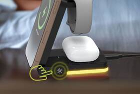 Bezdrôtová nabíjačka Mobile Origin 3in1 Foldable Charging Stand with light, PW28 čierna

 obrázok produktu 19 z 19