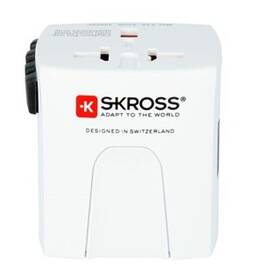 Cestovný adaptér SKROSS pre 150 krajín MUV Micro, 2.5A max. biely

 obrázok produktu 6 z 10