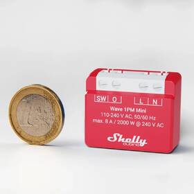 Modul Shelly Qubino Wave 1PM Mini, spínací modul s meraním spotreby 1x 8A, Z-Wave červený

 obrázok produktu 2 z 3
