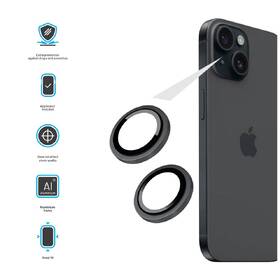 Tvrdené sklo FIXED Camera Glass pre Apple iPhone 16/16 Plus čierne

 obrázok produktu 2 z 2