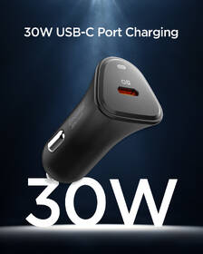 Adaptér do auta Spigen Essential 30W 1xUSB-C čierny

 obrázok produktu 4 z 9