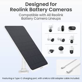 Solárny panel Reolink Solar Panel 3 biely

 obrázok produktu 1 z 8